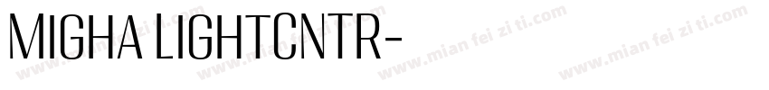 Migha LightCNTR字体转换
